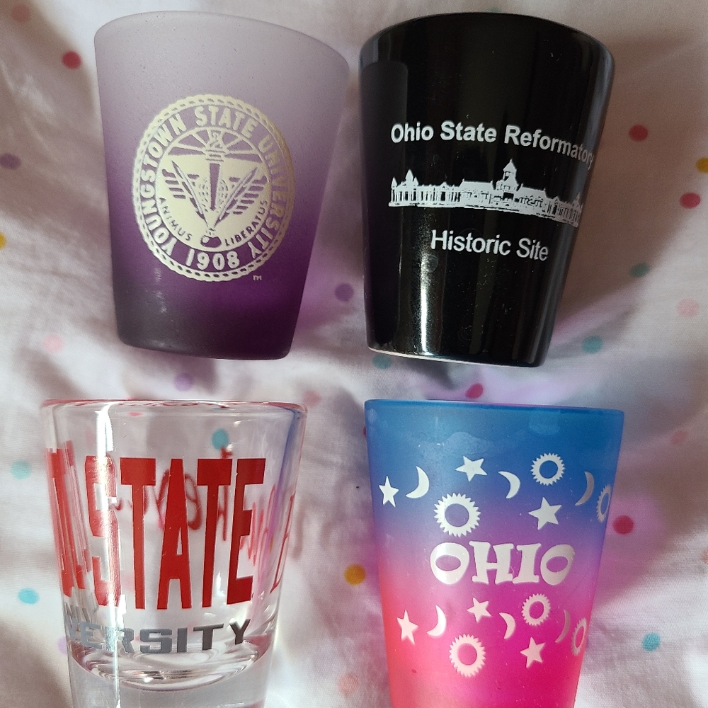 4 shot glasses